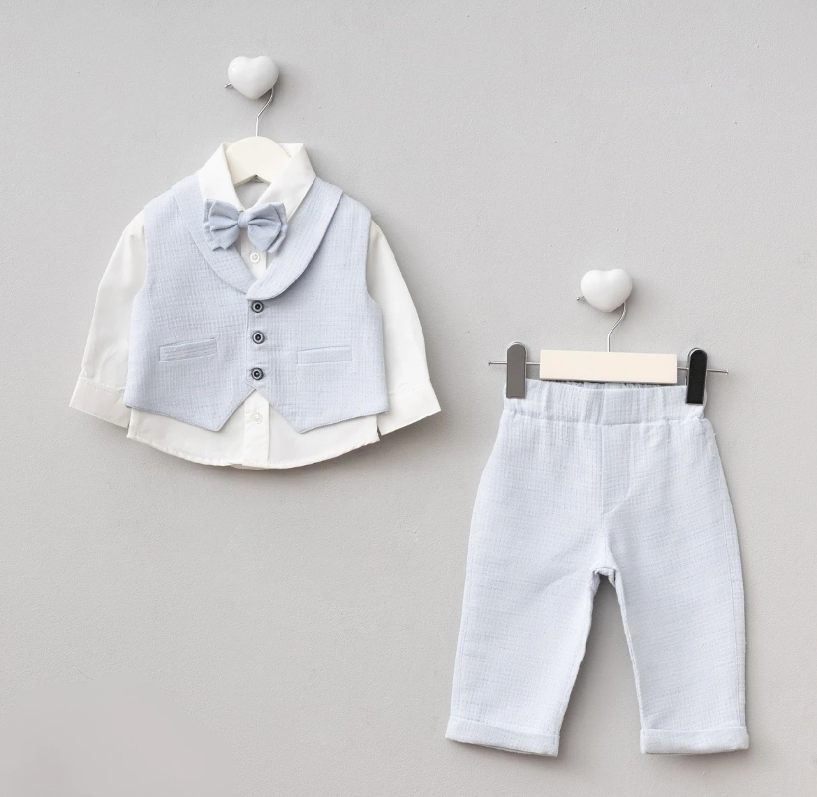 Oeko-Tex Sertifikalı Erkek Bebek Özel Gün Takımı