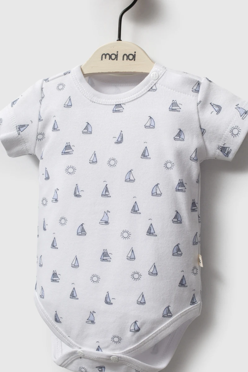 Oeko-Tex Sertifikalı Captain Desenli 3’lü Erkek Bebek Set