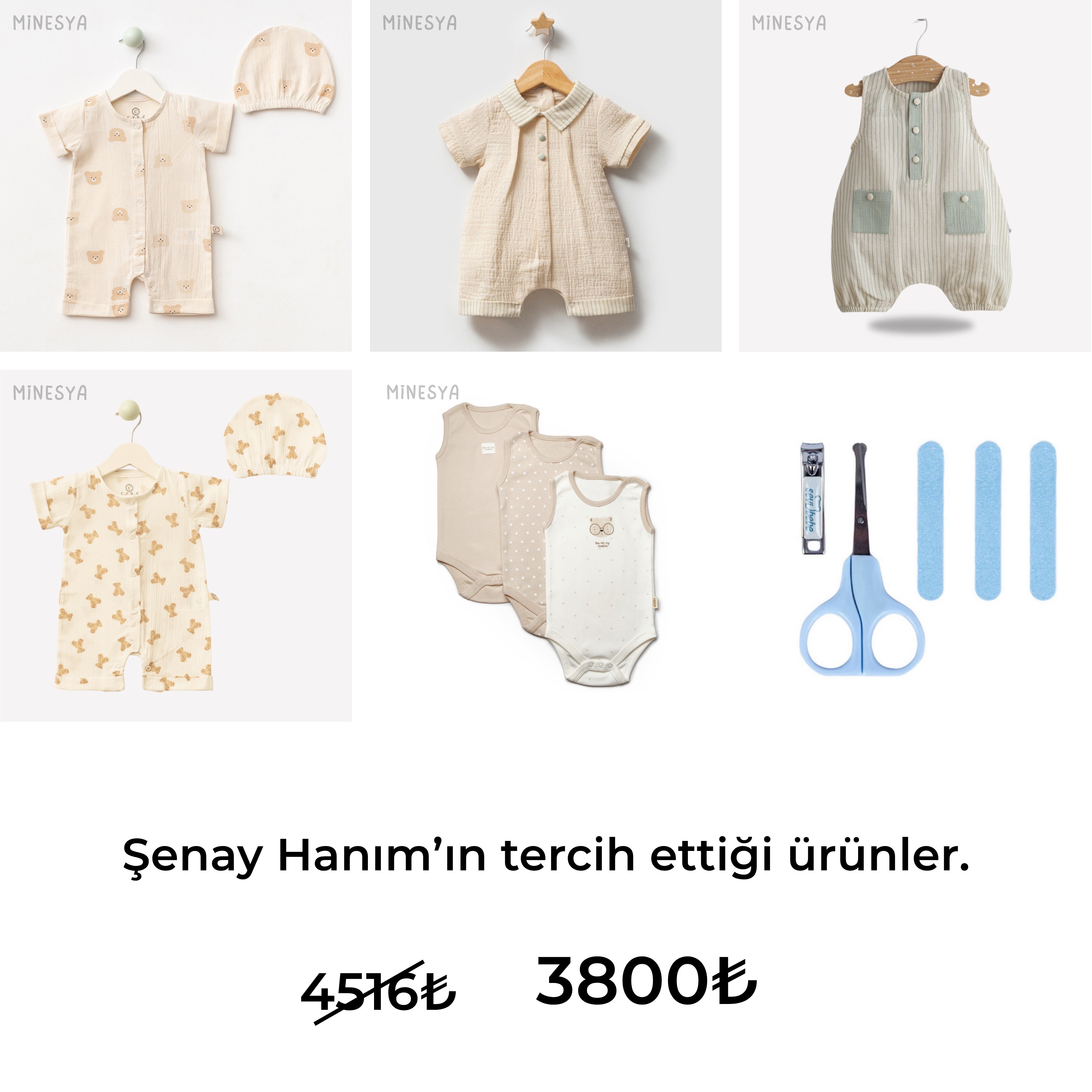 Minesya Yenidoğan Özel Paket – Kişiye Özel Seçim