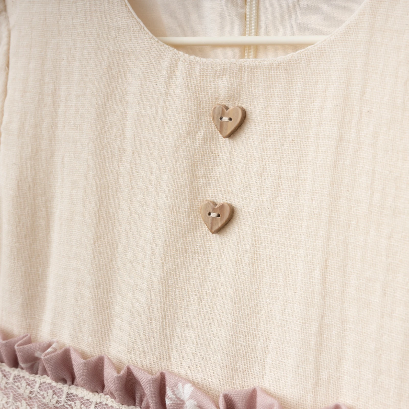 Kız Bebek Desenli Zarif Tasarımlı Melisa Müslin Kız Bedek Elbise