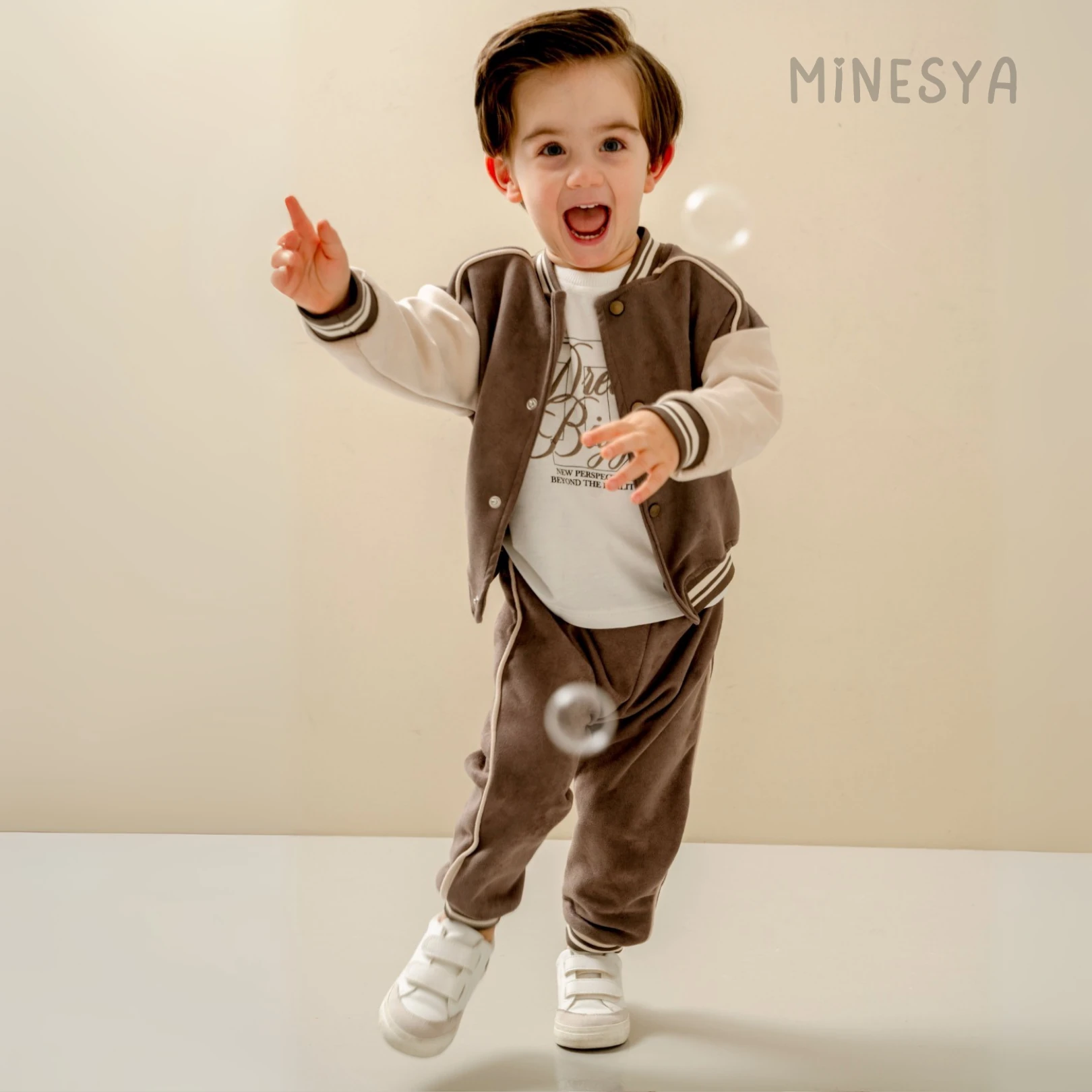 Oeko-Tex Sertifikalı Erkek Bebek 3’lü Kolej Tarzı Takım 