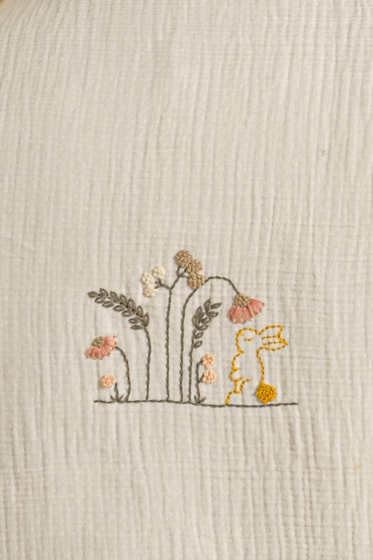 Handmade Bebek 4 Kat %100 Pamuk Fırfırlı Müslin Örtü Seti – Oeko-Tex Sertifikalı