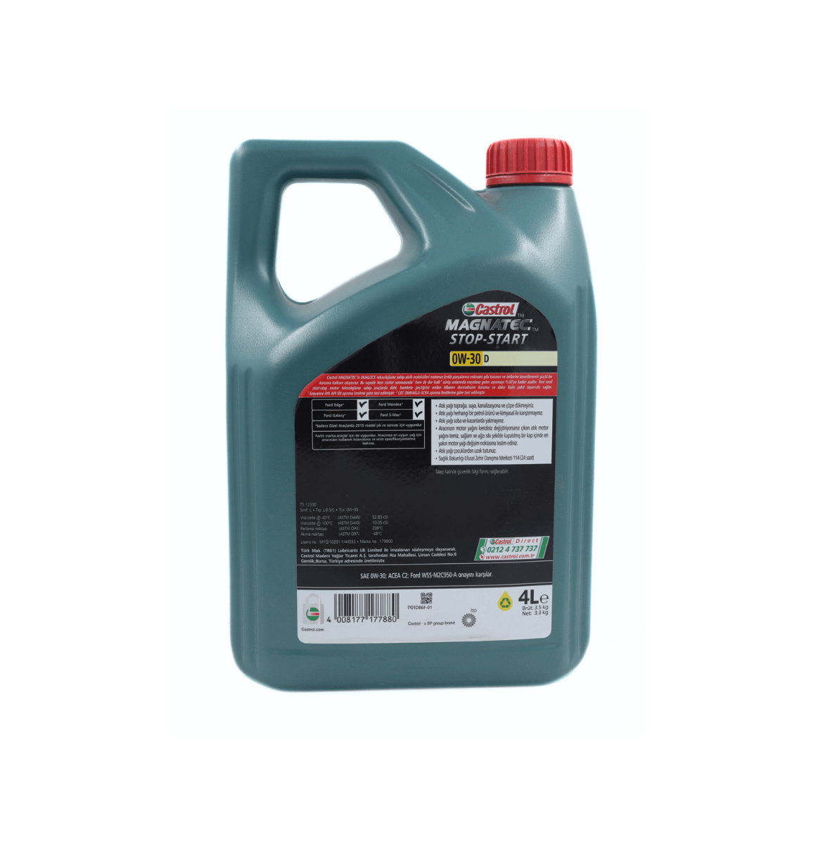 MOTOR YAĞI 4L 0W30 MAGNATEC CASTROL