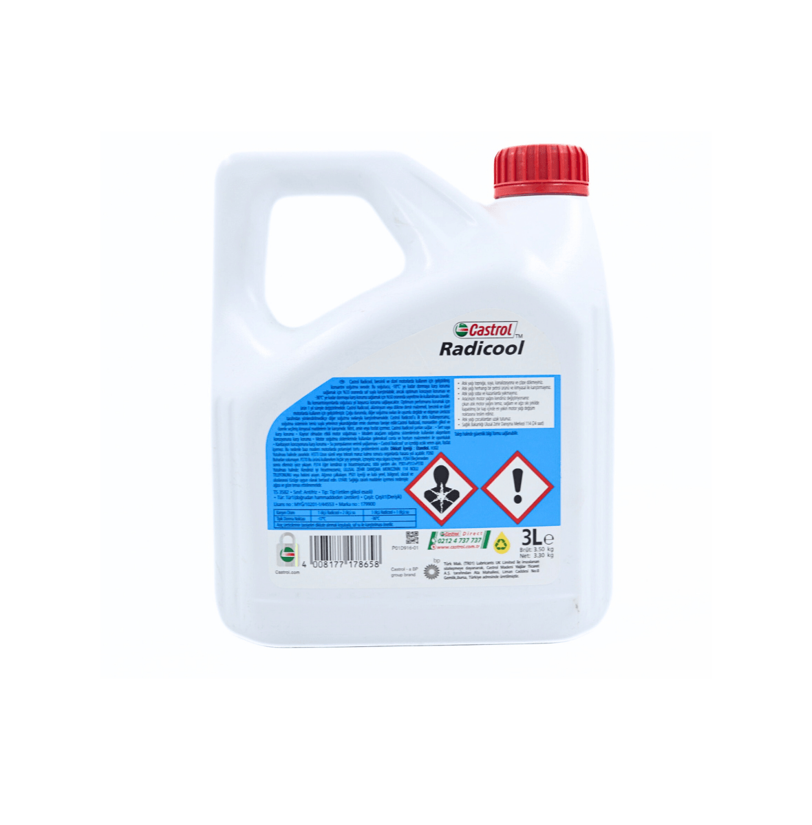ANTİFRİZ 3L ( MAVİ / -37 ) RADİCOOL CASTROL