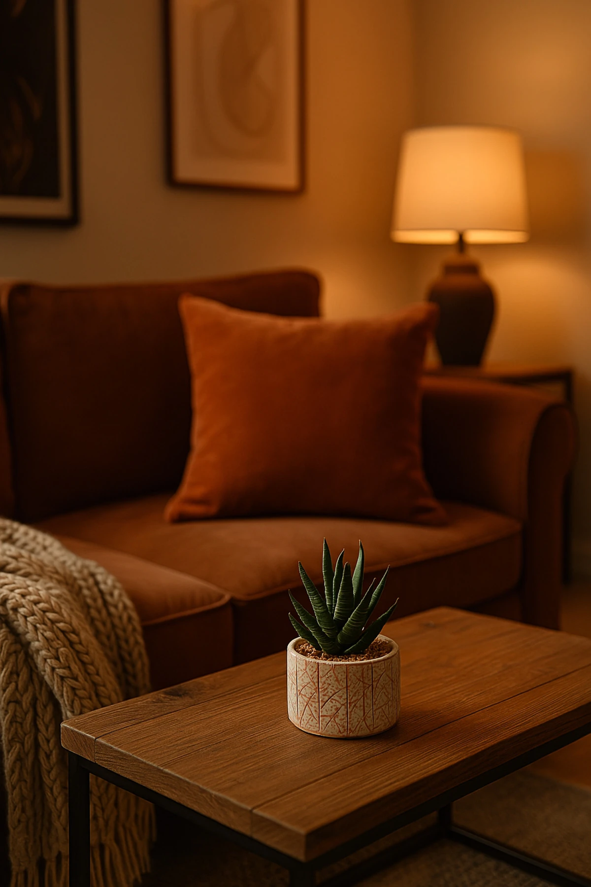 Dekoratif Aloe Vera Yapay Çiçek 