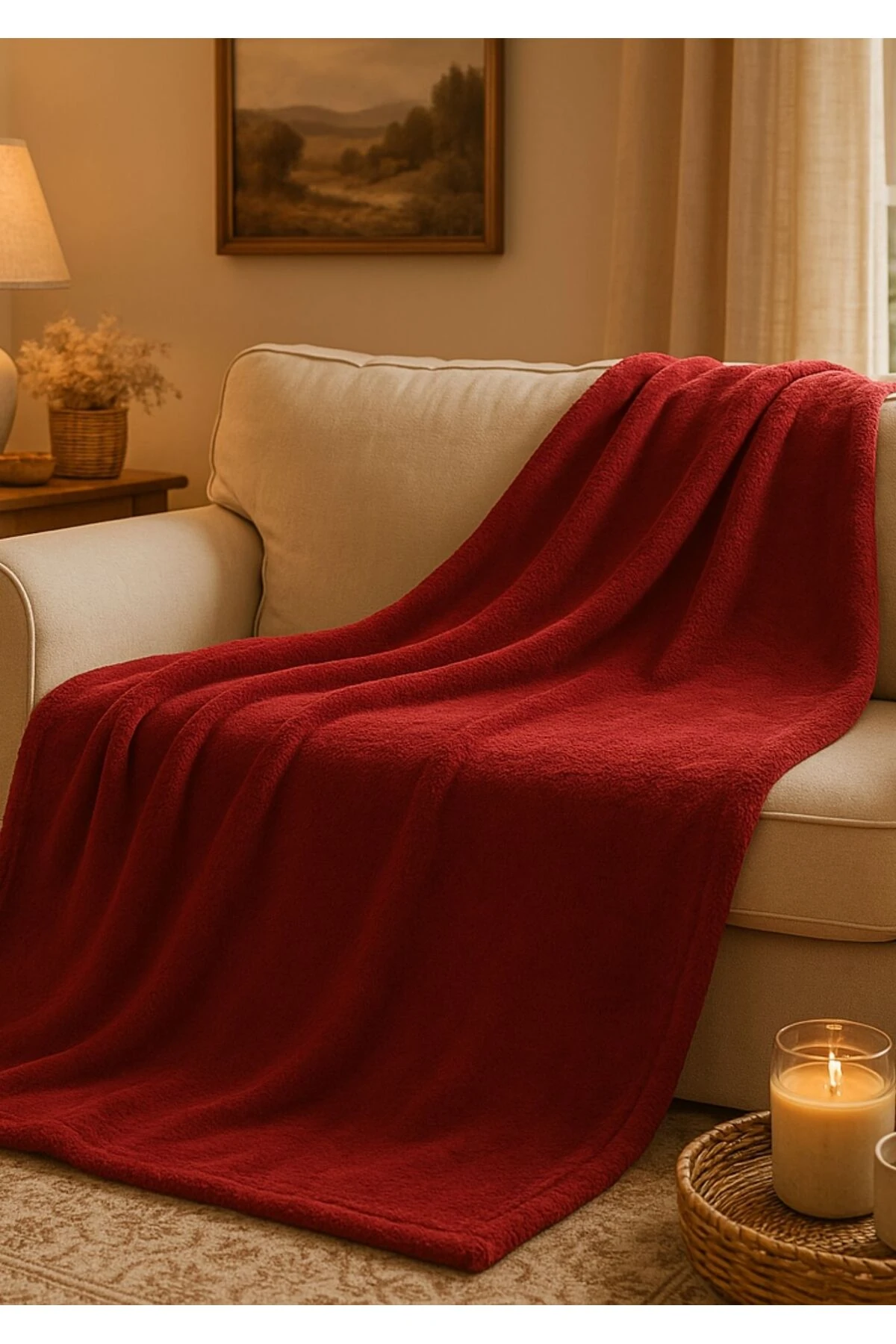 Elegance Comfort Kırmızı Battaniye main variant image