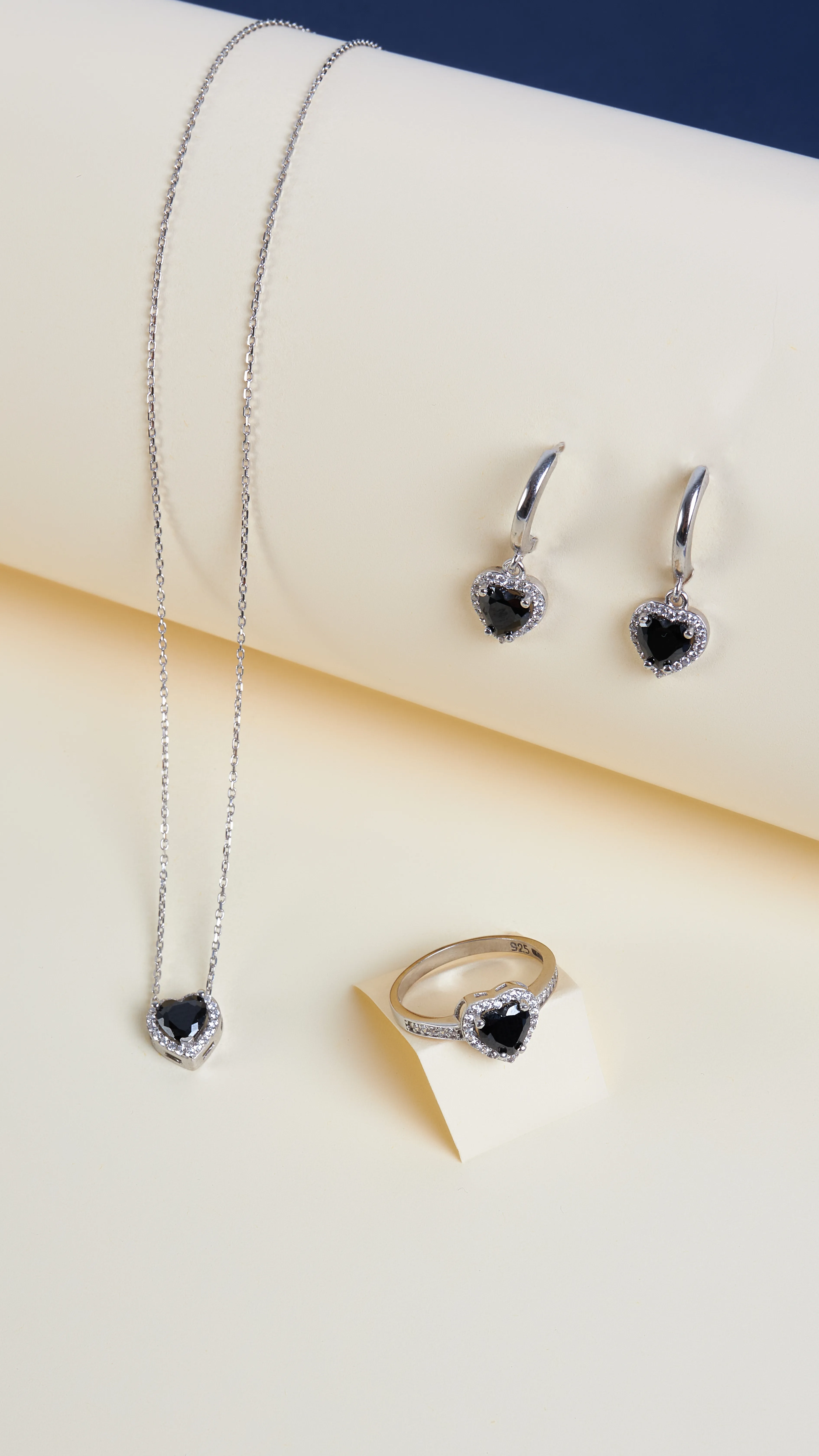 KALP TAŞLI SİLVER SET-2