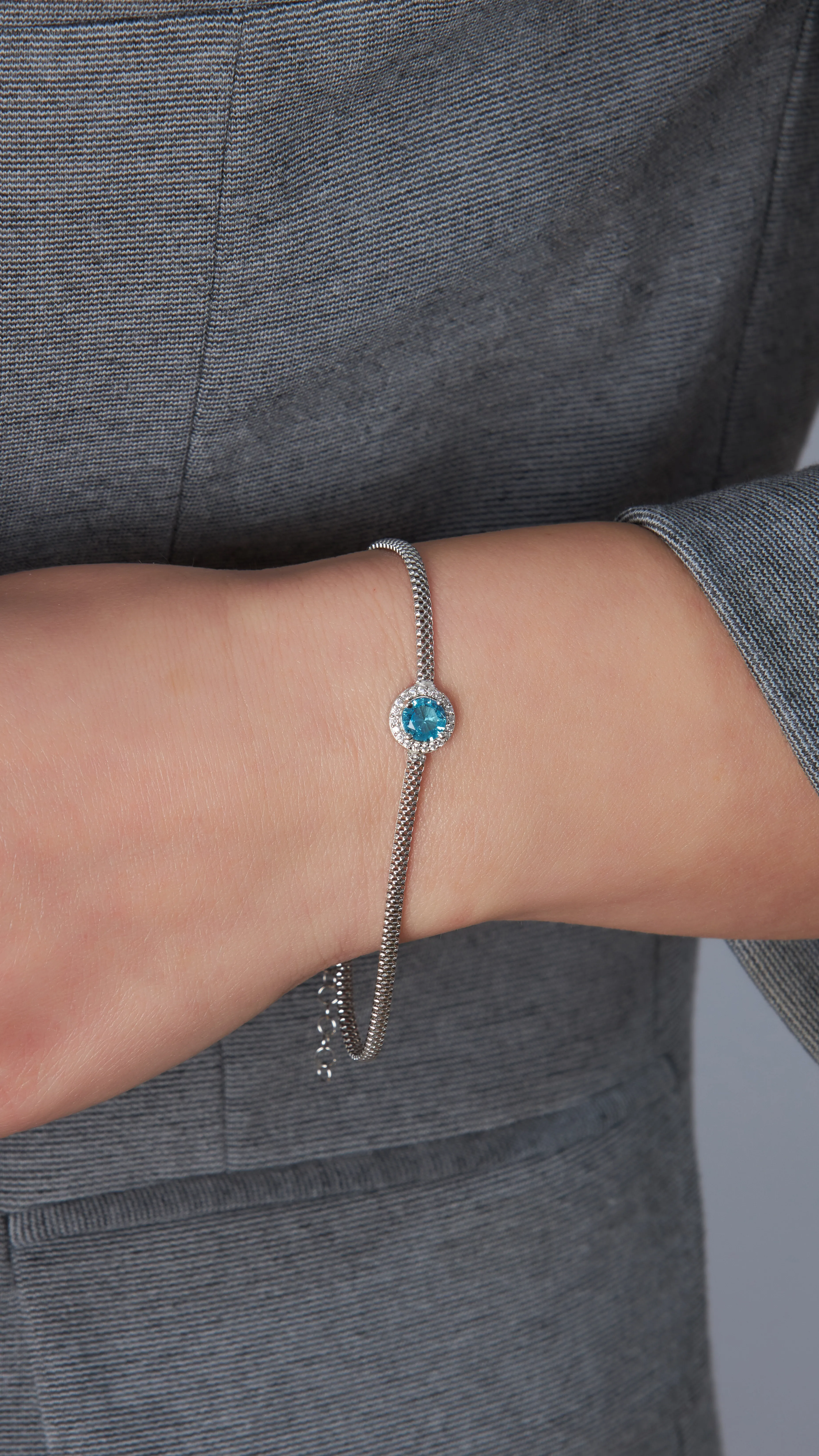 YUVARLAK TAŞLI BİLEKLİK