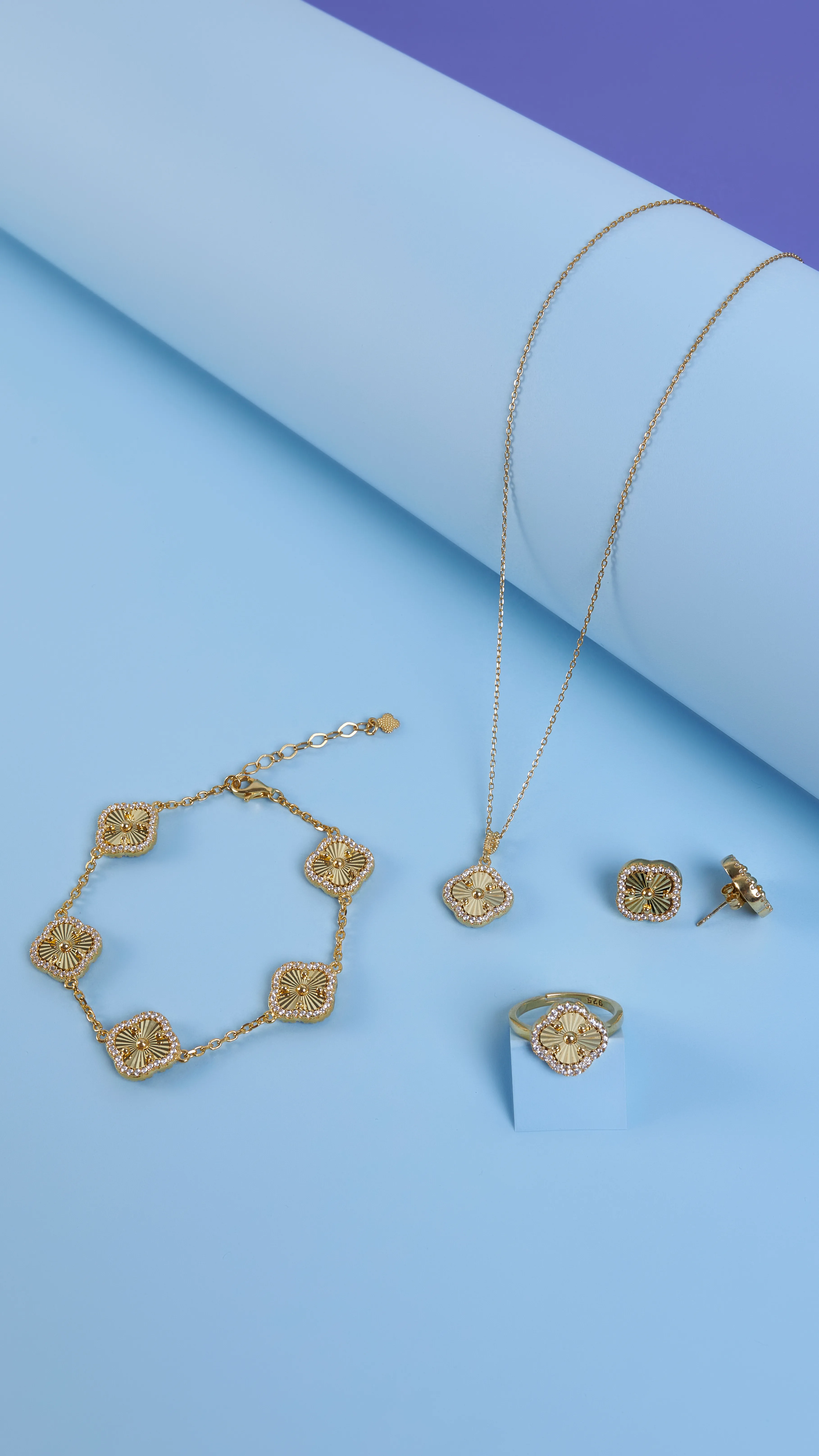 VAN CLEEF TAŞLI YONCA SET