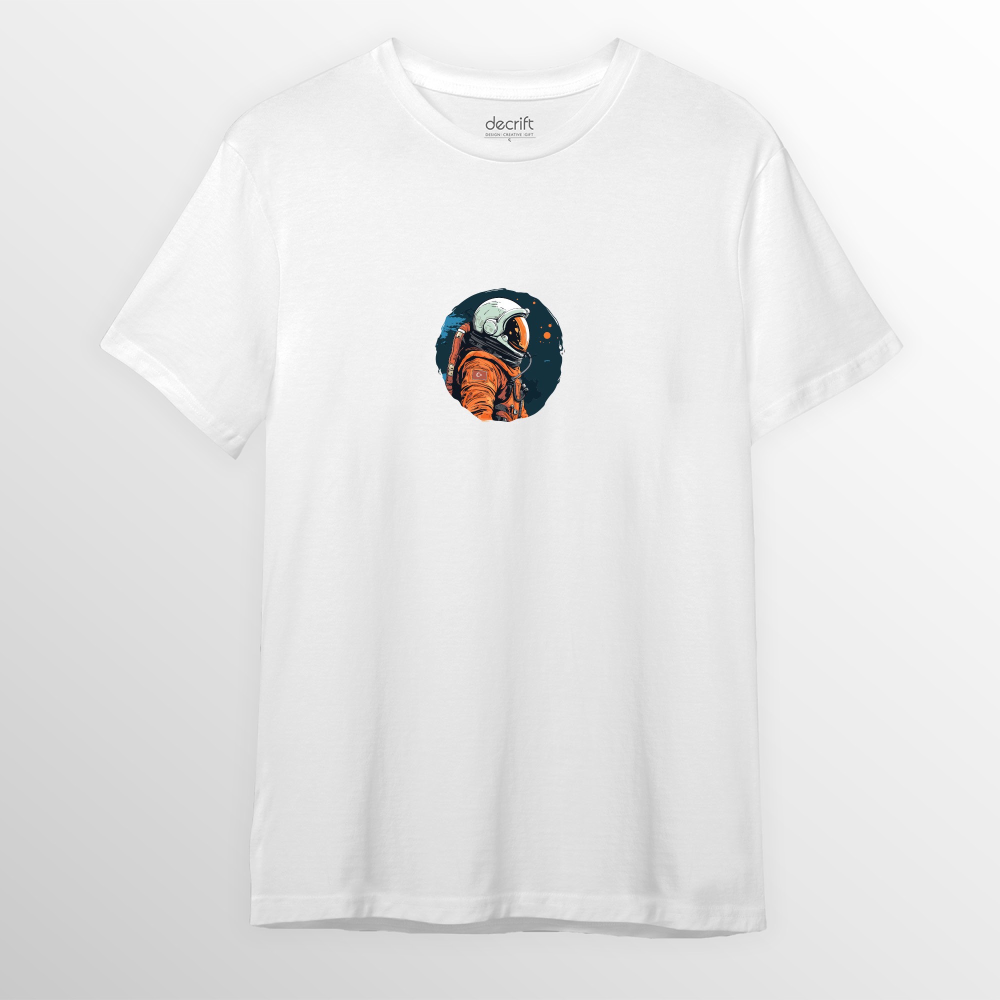 Astronot %100 Pamuk Erkek T-shirt