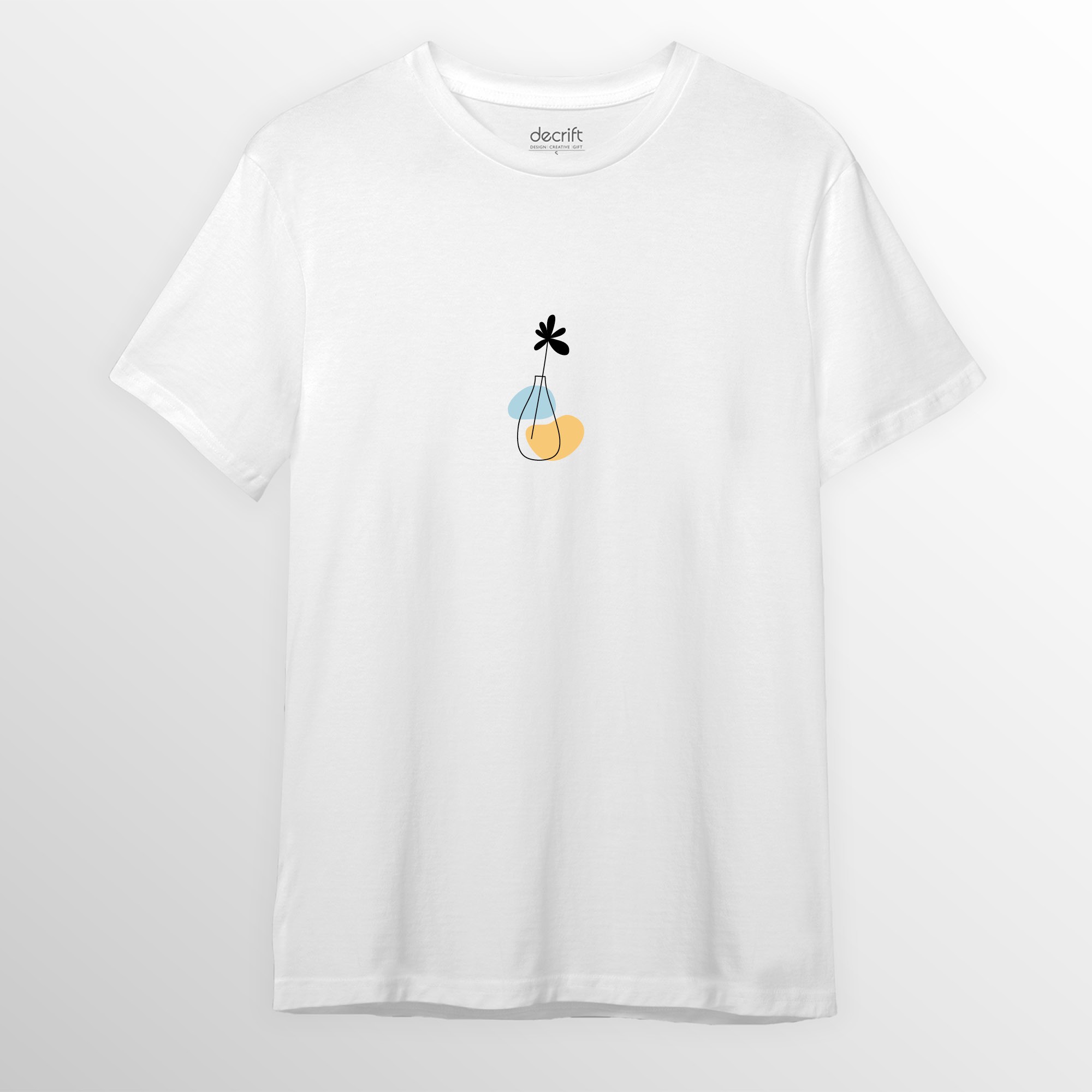 Minimal Vazo %100 Pamuk Erkek T-shirt