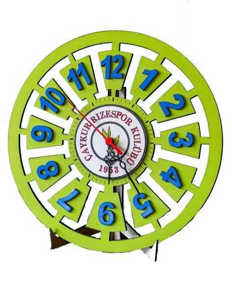 AHŞAP SAAT YEŞİL