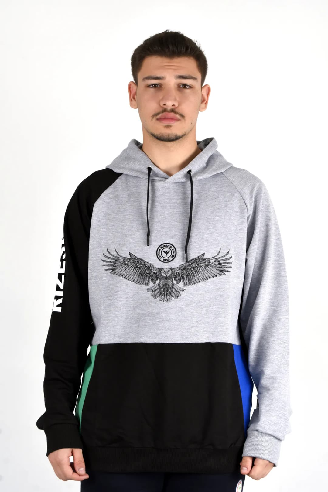GRİ ATMACA BASKILI SWEATSHIRT