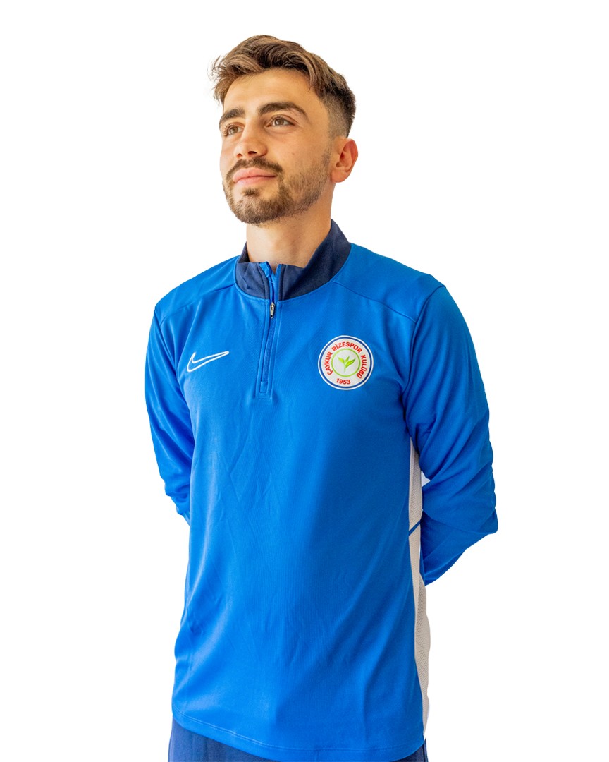 NIKE MAVİ YARIM FERMUARLI SWEATSHIRT