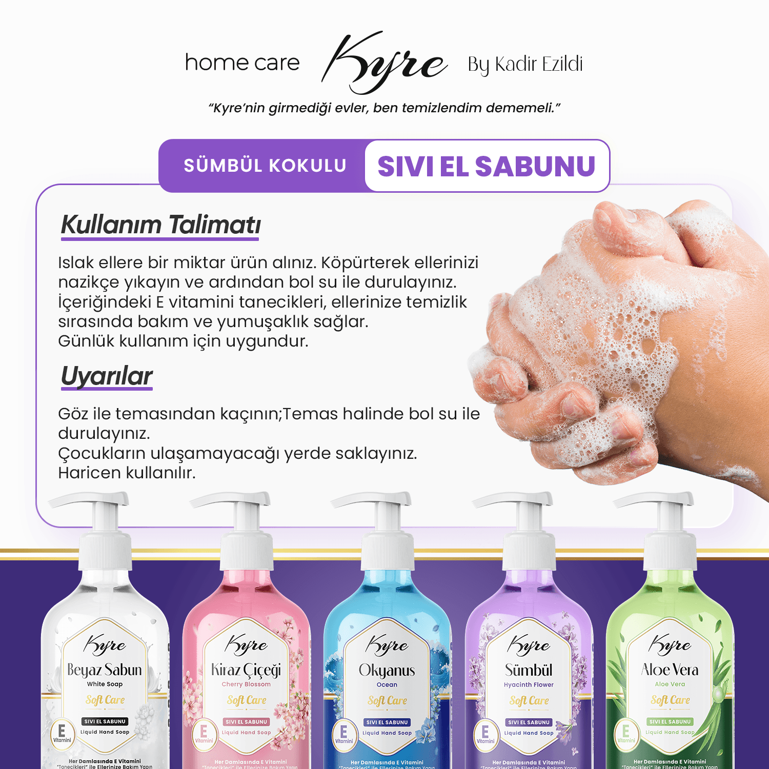 Sümbül Sıvı Sabun (E VİTAMİNİ TANECİKLİ)