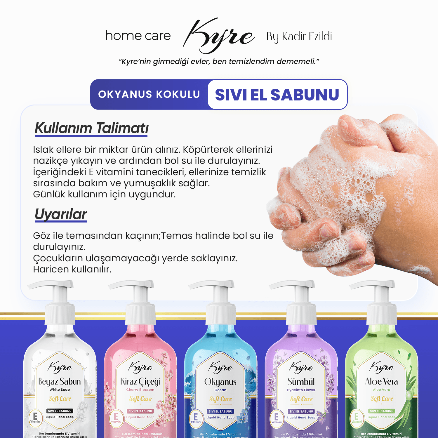 Okyanus Sıvı Sabun (E VİTAMİNİ TANECİKLİ)