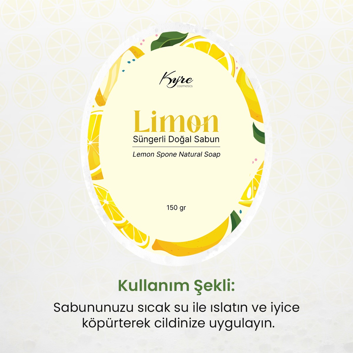 Limon Süngerli Sabun