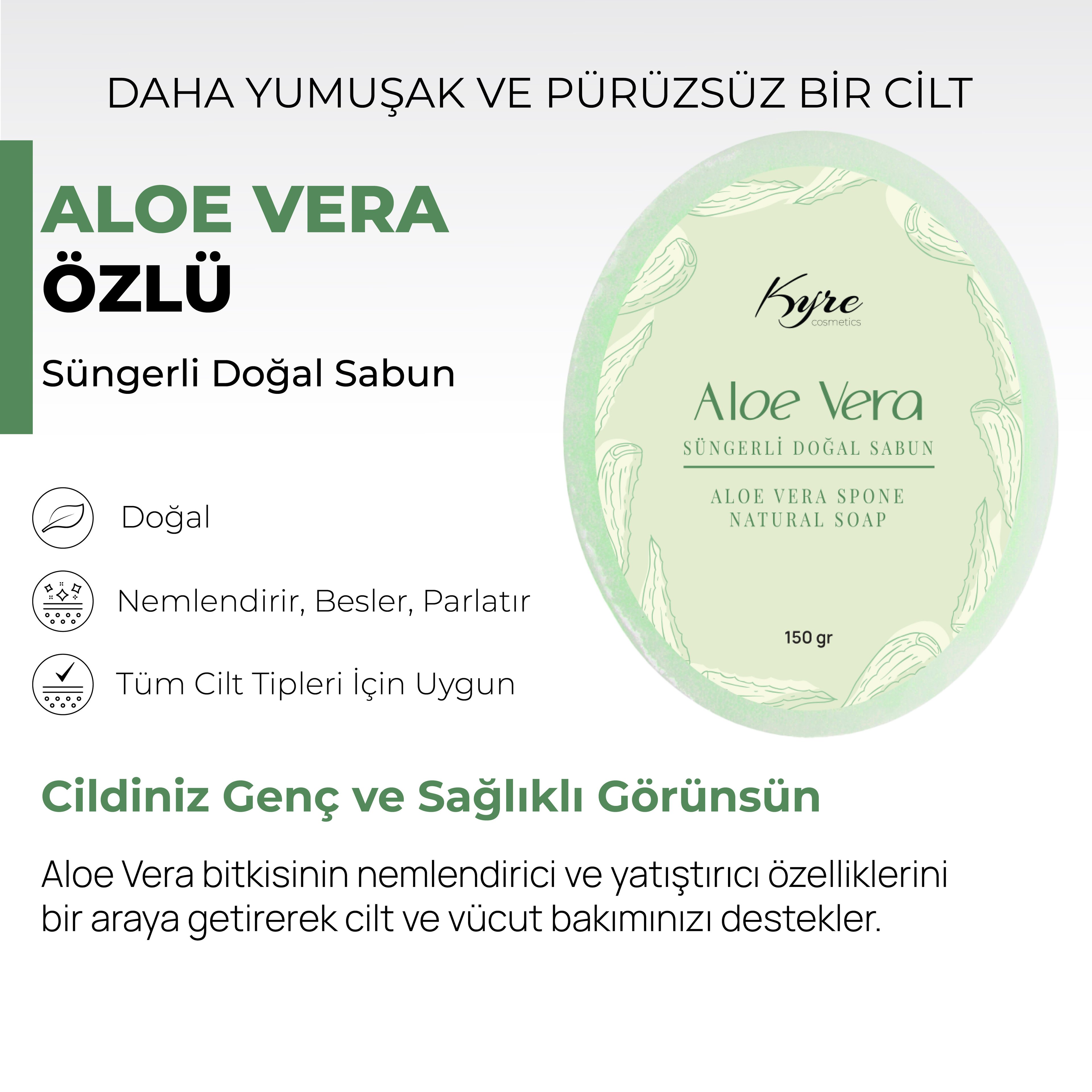 Aloe Vera Süngerli Sabun