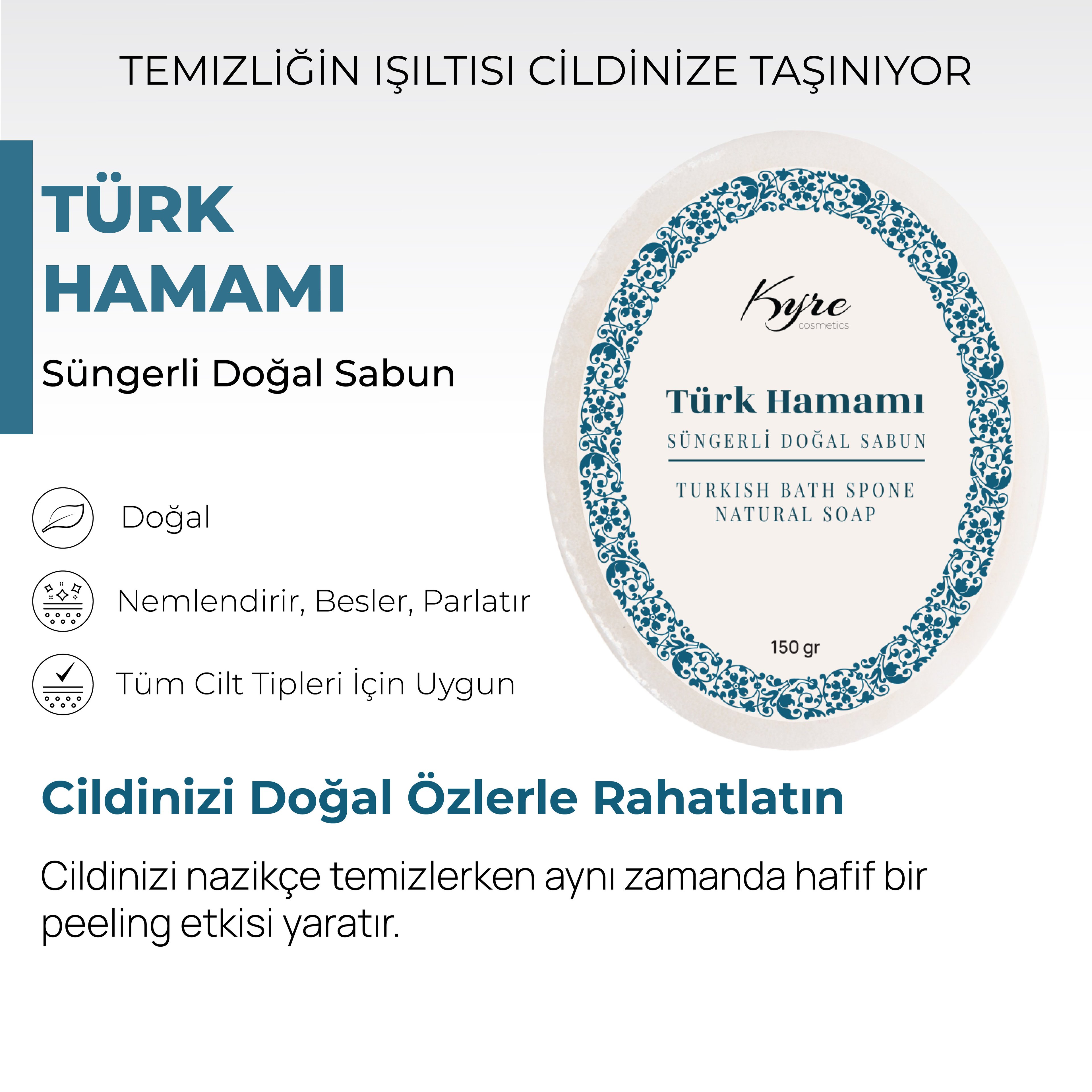 Türk Hamamı Süngerli Sabun