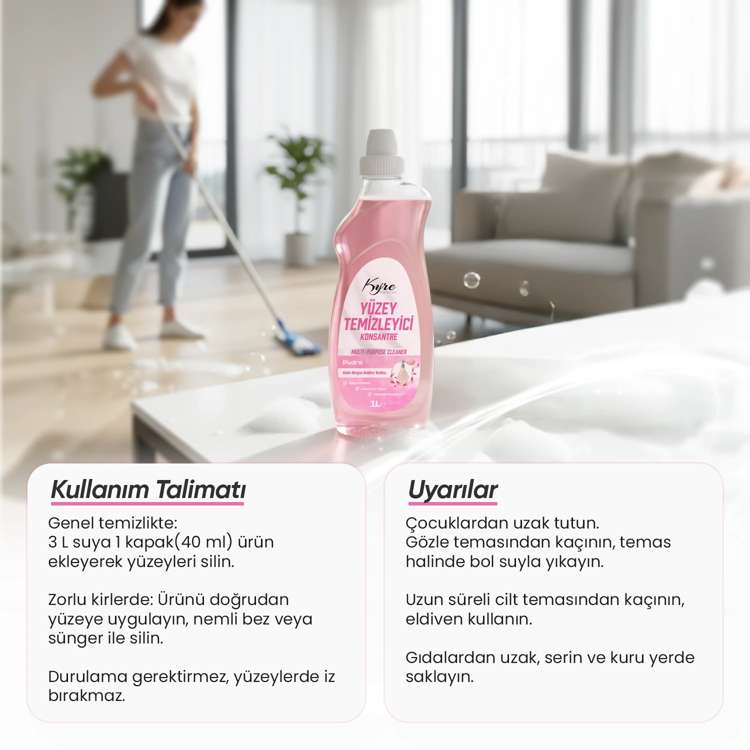 Pudra Yüzey Temizleyici (KONSANTRE)