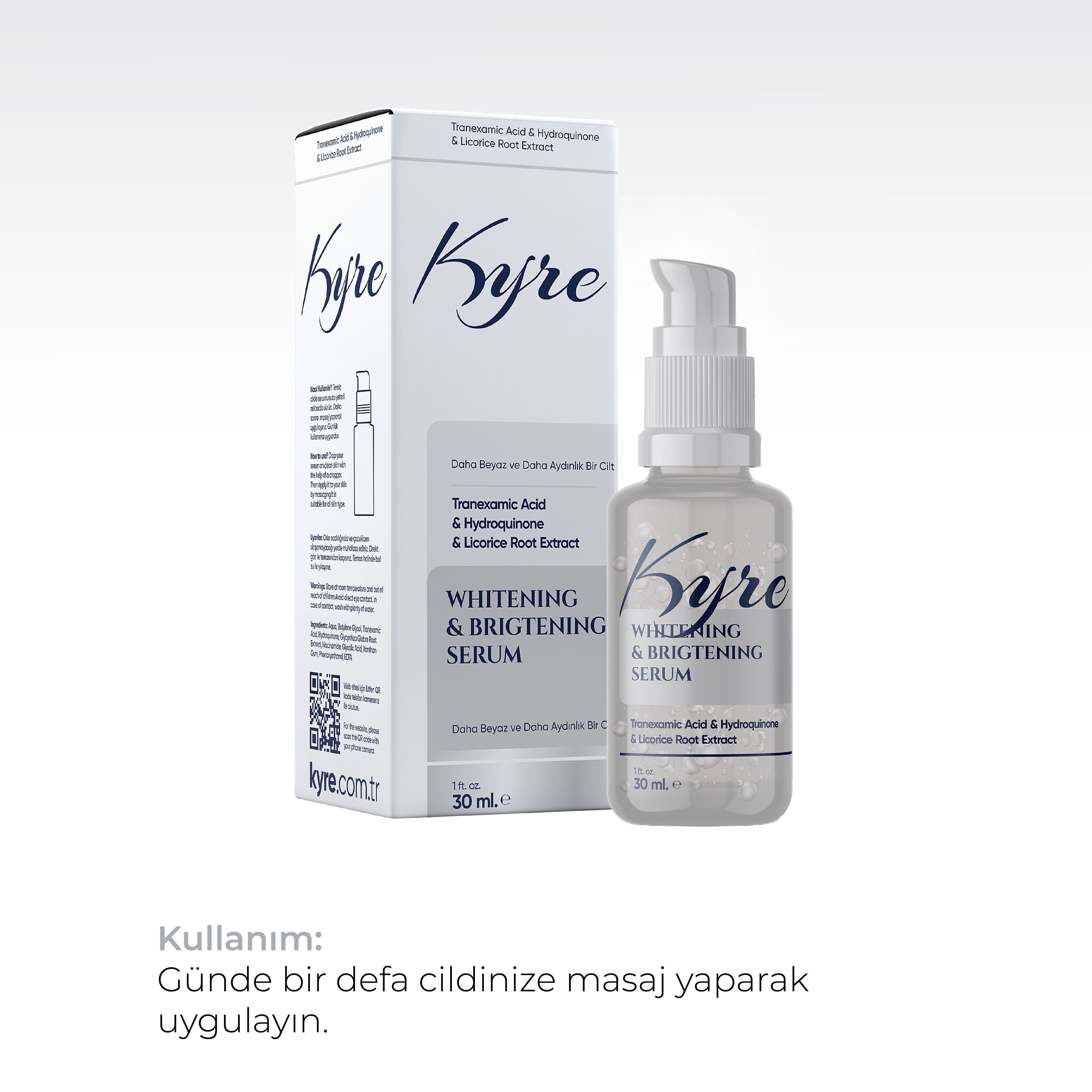 Beyazlatıcı ve Ton Eşitleyici Serum - Tranexamic Acid ve Glycolic Acid 30 ML