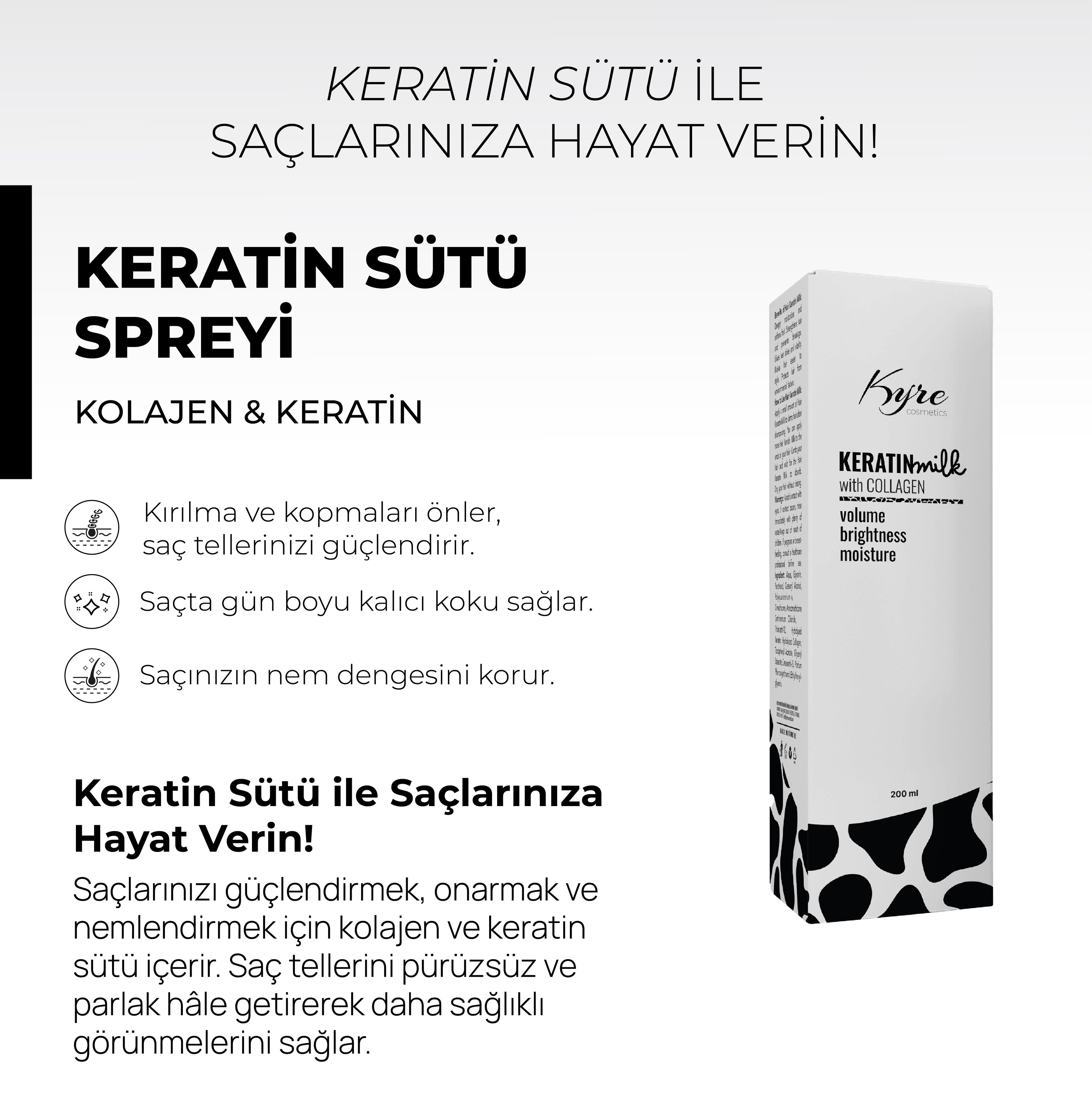 Kolejenli Keratin Sütü