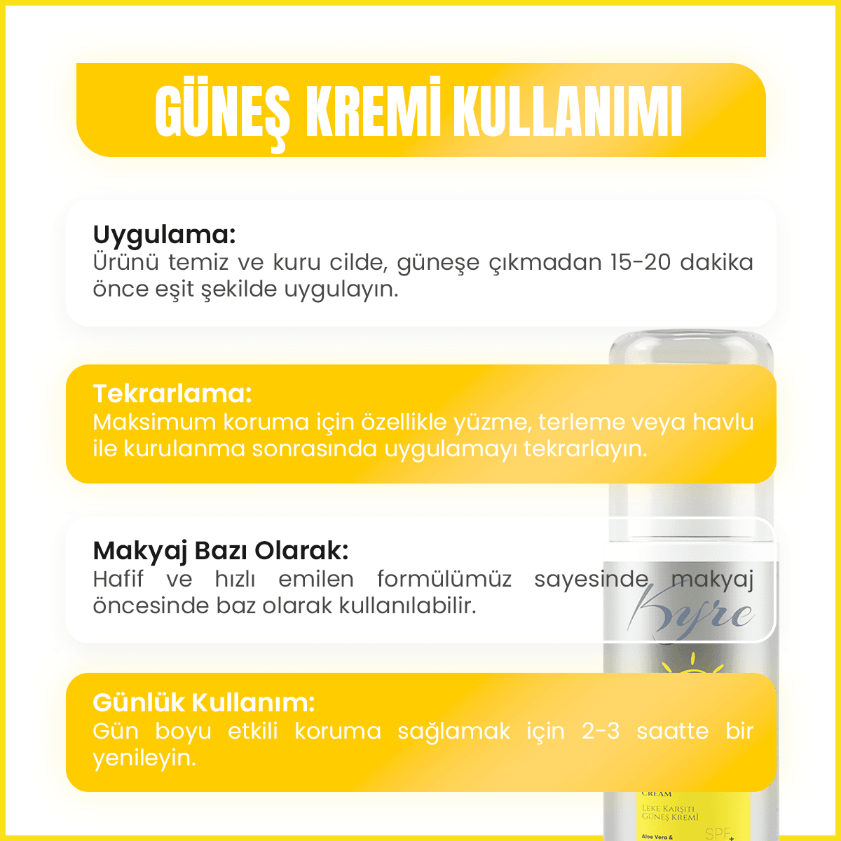 Leke Karşıtı Güneş Kremi & Makyaj Bazı 60 ML