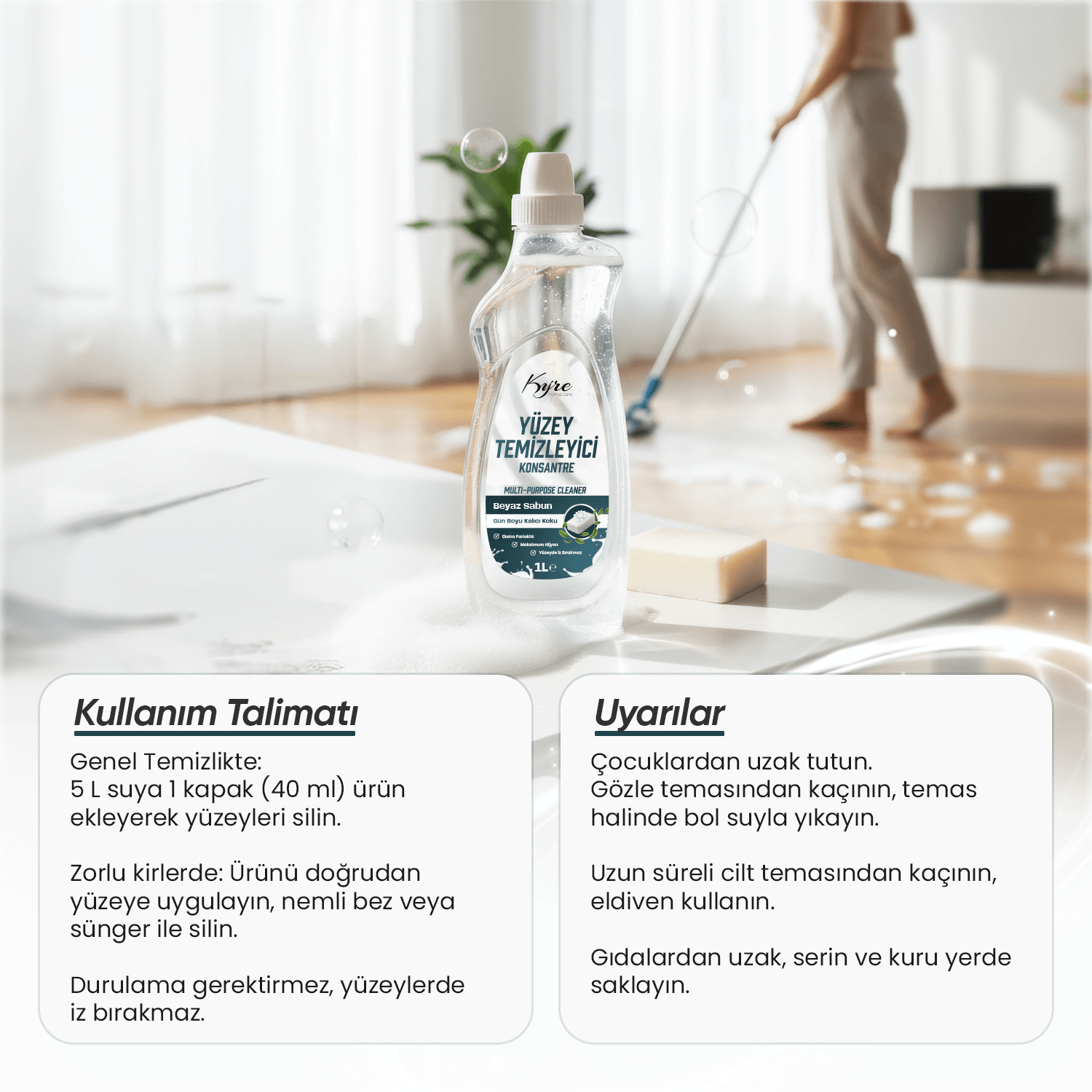 Beyaz Sabun Yüzey Temizleyici (KONSANTRE)