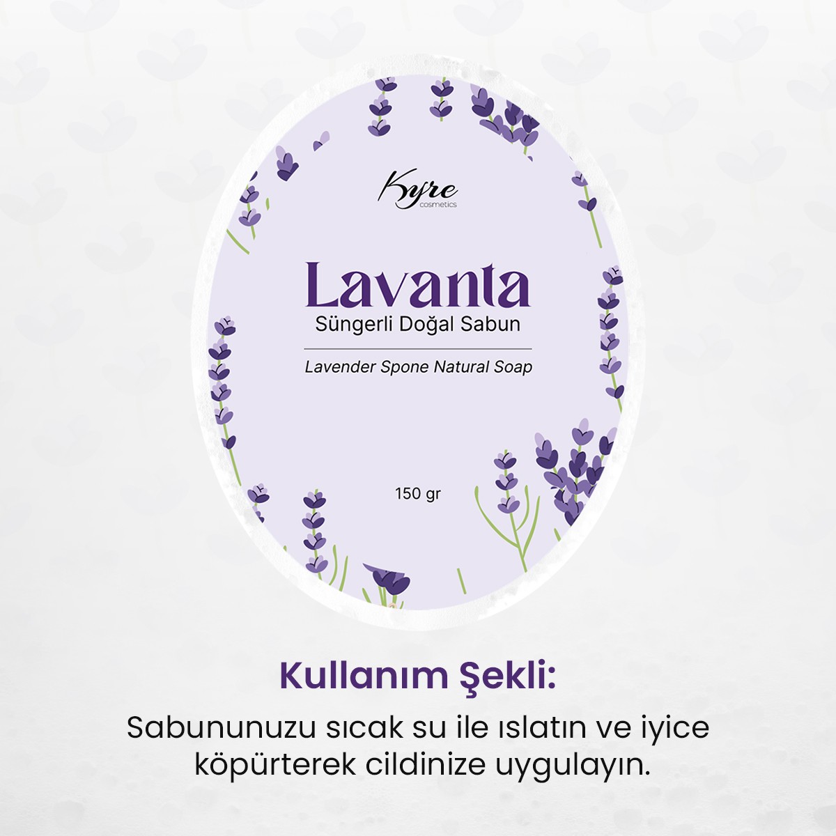 Lavanta Süngerli Sabun