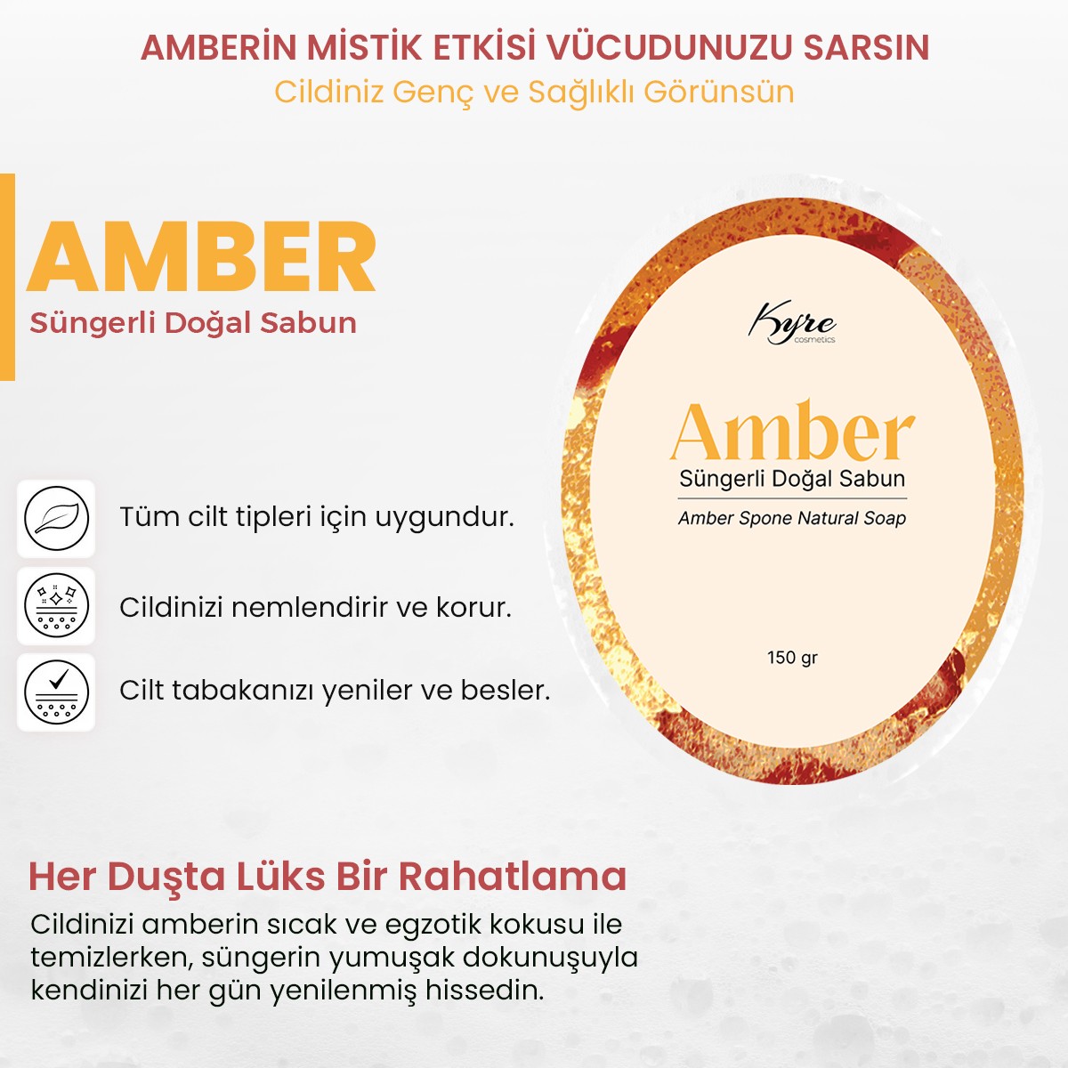 Amber Süngerli Sabun