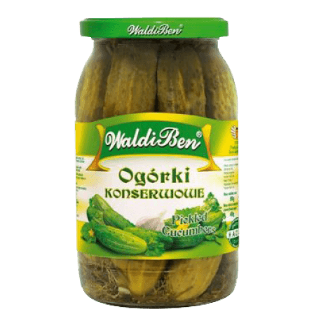 Waldiben Ogorki Konserwowe 8*840g stk