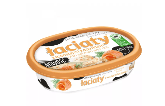 LACIATY CREAM CHEESE SPREAD 135G WITH SALMON AND DILL MLEKPOL