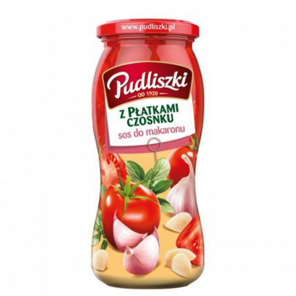 Pudliszki Pasta Saus Tomato And Garlic 6*500g stk