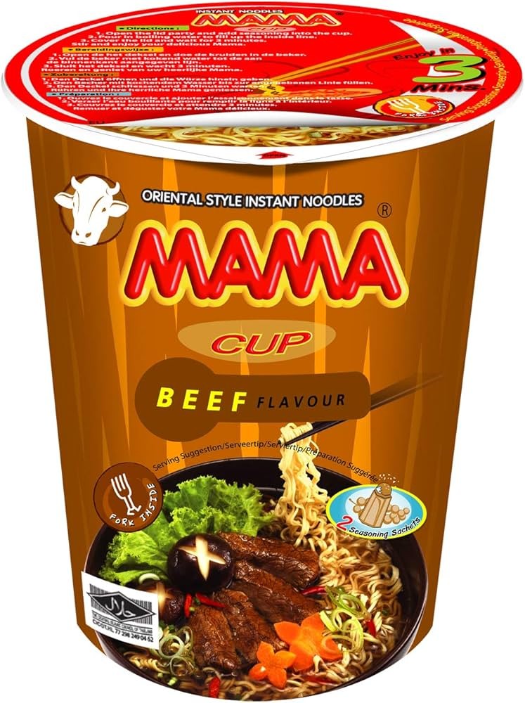 MAMA Instant noodle beef flavour CUP 70 g