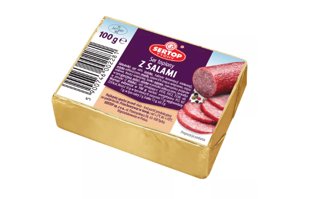 SER KOSTKA ZLOTY SALAMI 100G SEDEPH SERTOP