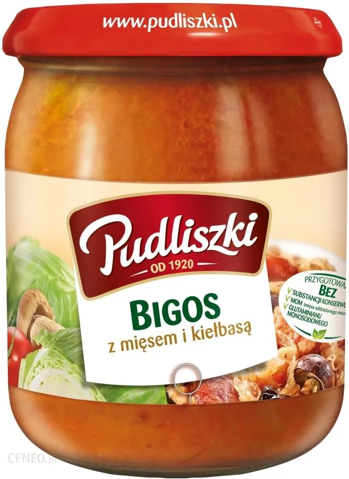 Pudliszki Bigos z mięsem i kiełbasą 500 g