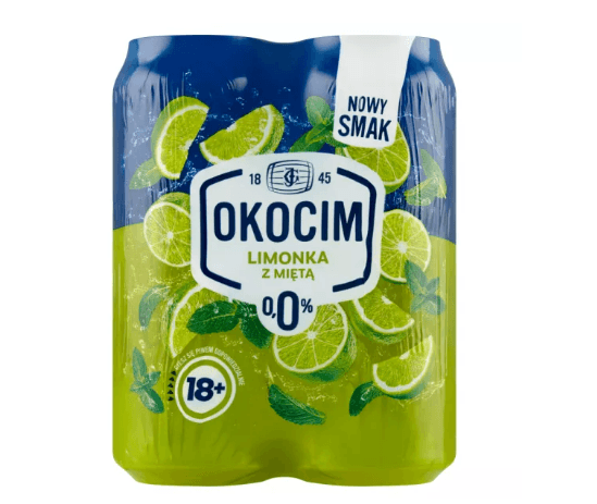 Okocim Limonka Z Mieta Puszka Carlsberg Radler 0% Piwo 4*400ml