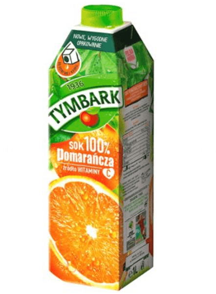 Tymbark %100 Orange Juice 1lt