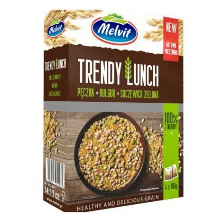 Melvit Trendy Lunch Byg Bulgur Erter 6*4*100g stk