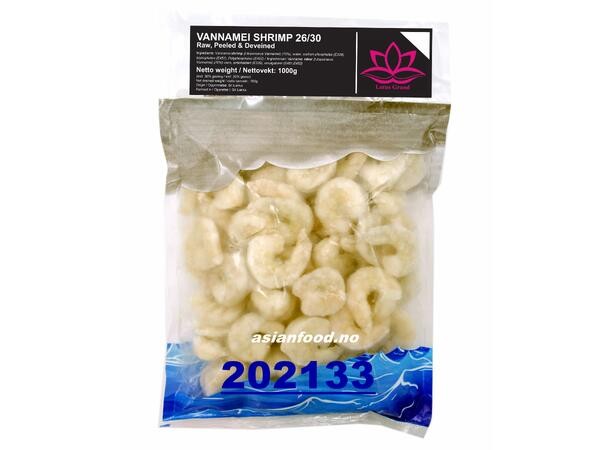 VANNAMEI Peeled Shrimp 26/30 1kg