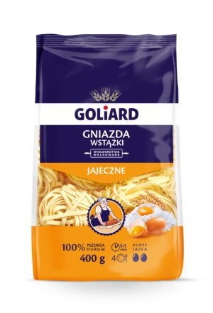 Goliard Egg Pasta tagliatelle "Gniazdka Wstazki" 400 g - Polen -