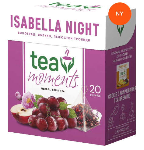 Herbal te i pyramidene "Isabella Night" Tea moments 32g