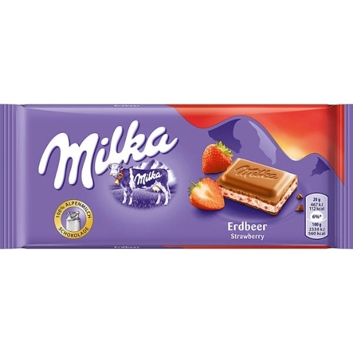 Milka Jordbær 100g