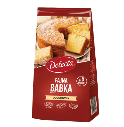 DELECTA CIASTO FAJNA BABKA JOGURTOWA 350G