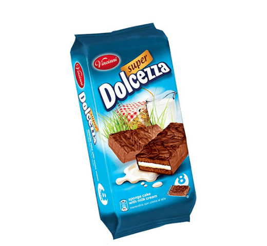 Vincinni Dolcezza Super Cake Bars Milk 240gr