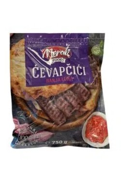 01 Merak grillkjøtt "Cevapcici Banja Luka" 750 g x 6 stk