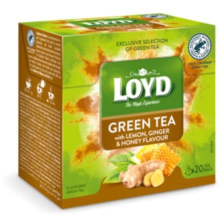 Loyd Green Tea with Lemon, Ginger & Honey (2gr X 20)