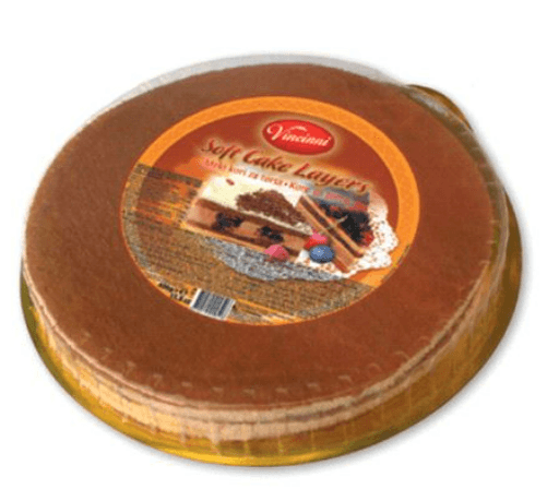 Vincinni Round Cake Sheets Dark 400gr