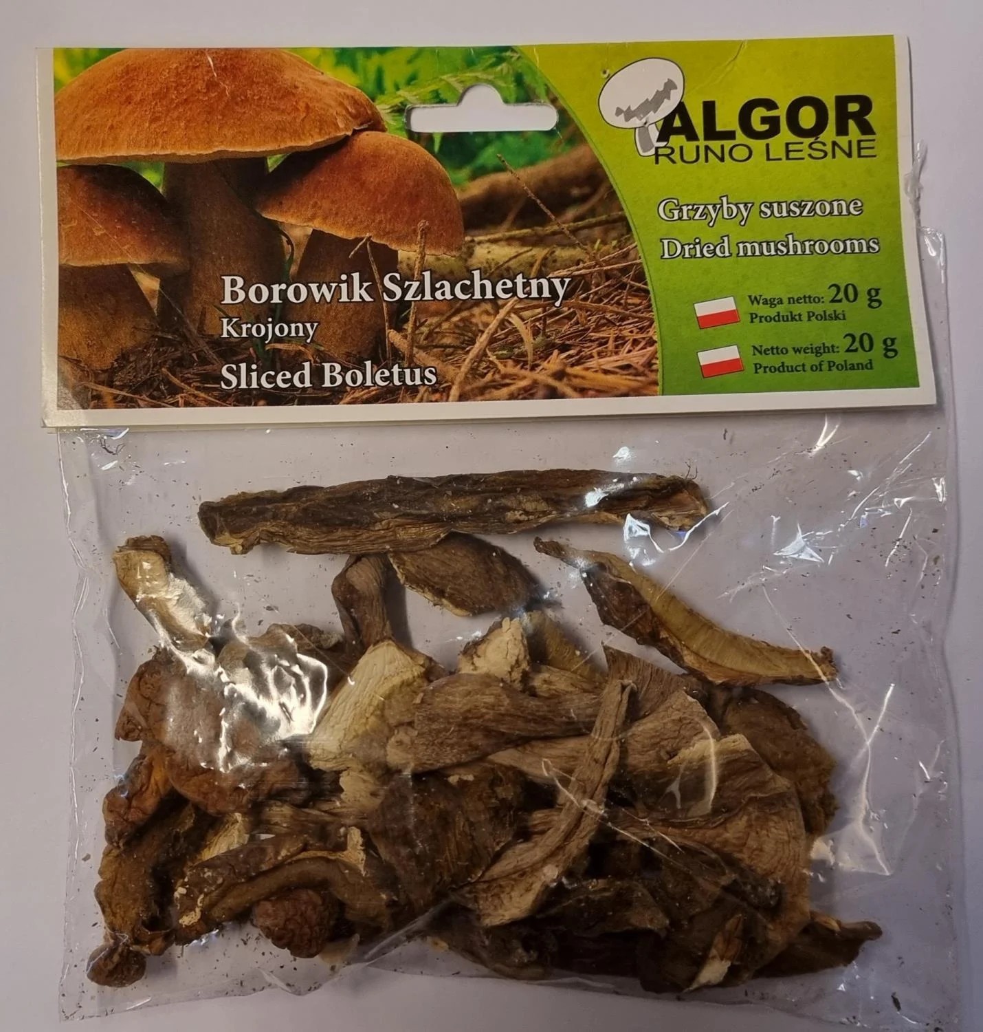 Algor Tørket Sopp "Borowik" 20g