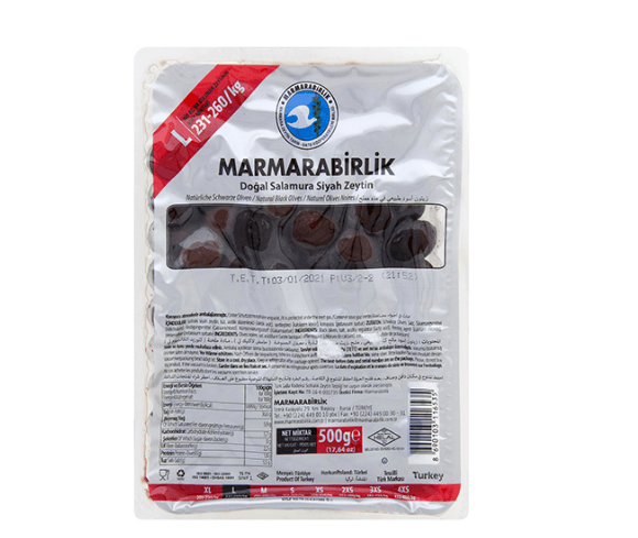 Marmarabirlik Svarte Oliven Vak. Hiper L 500gr